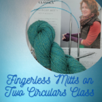 Fingerless Mitts on Two Circulars